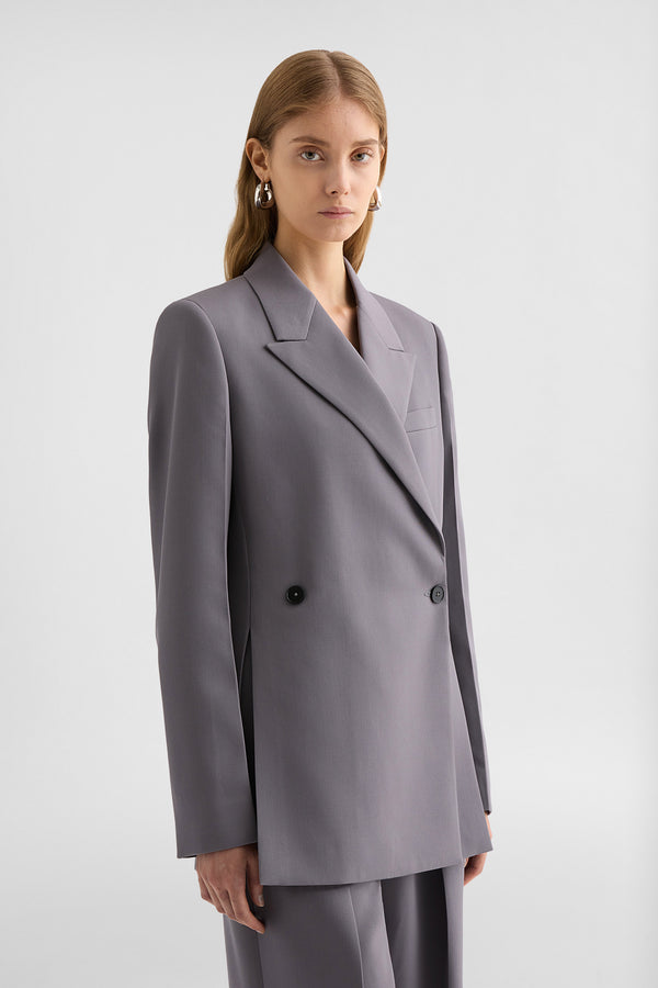 jil sander wool gabardine tailored jacket for women