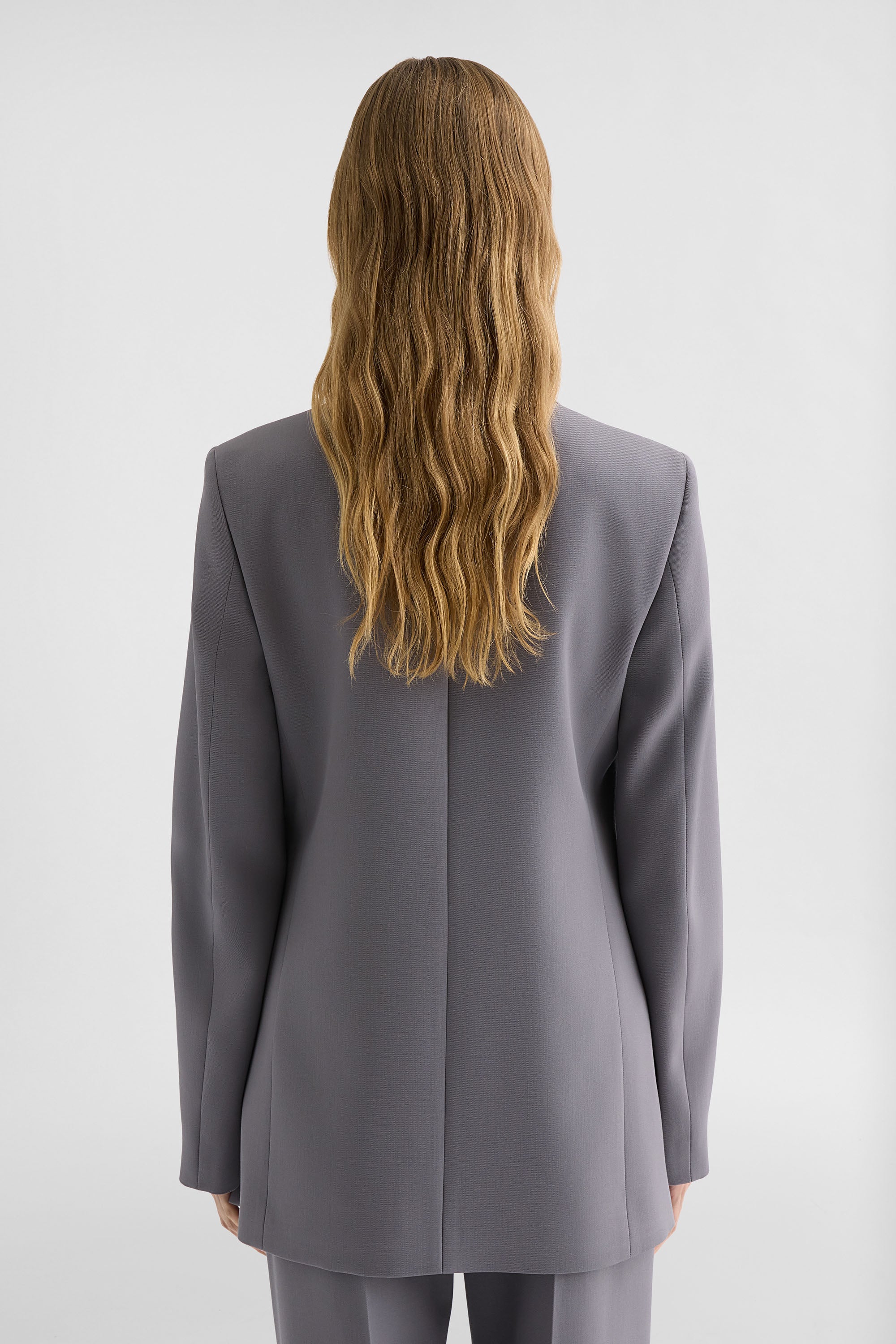 jil sander wool gabardine tailored jacket for women