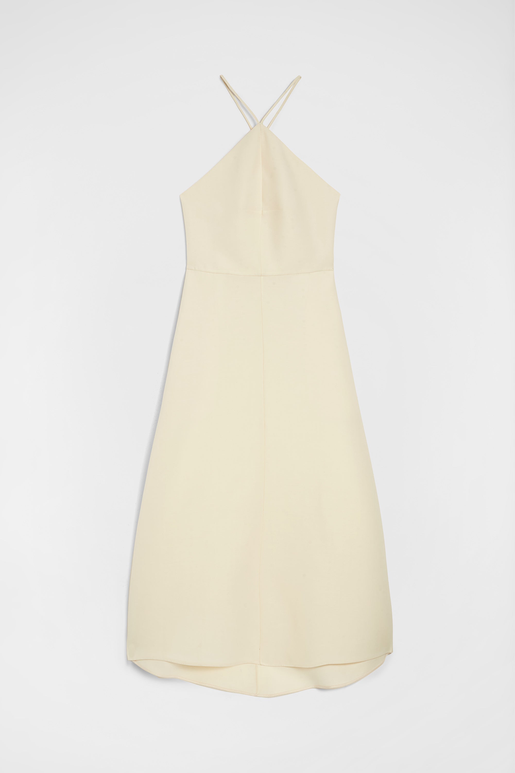 jil sander lightweight wool blend halter dress for women