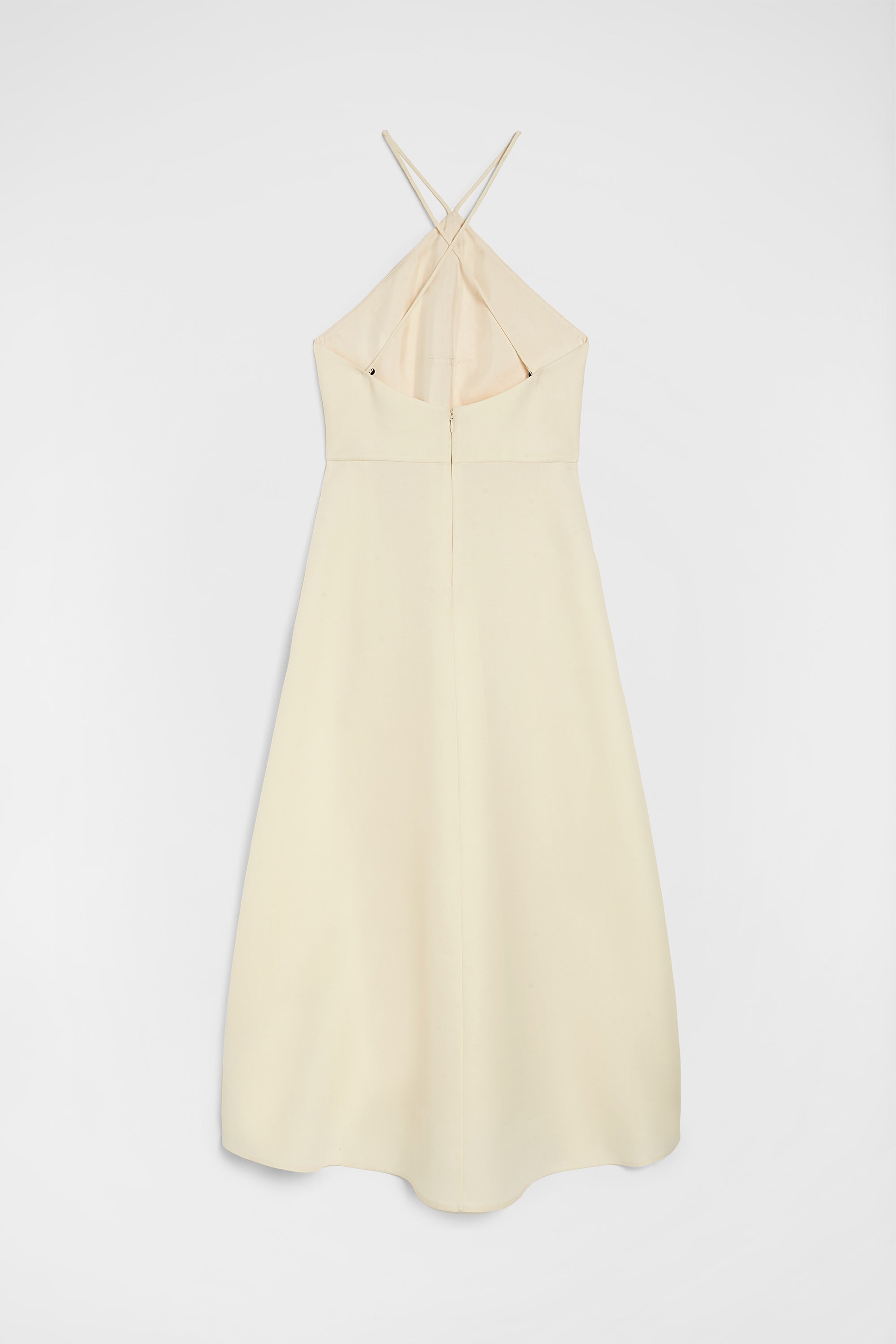 jil sander lightweight wool blend halter dress for women