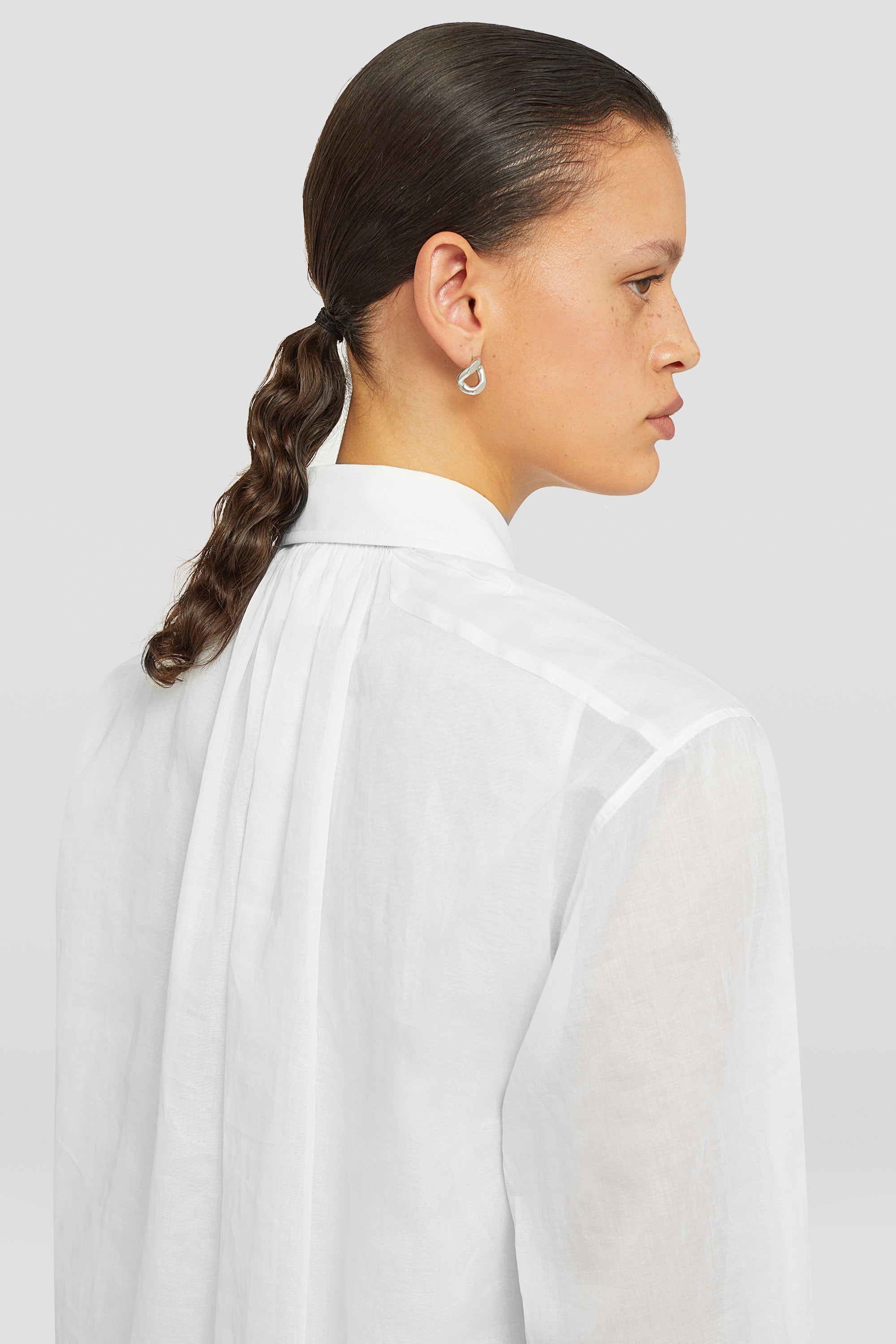 jil sander pleated shirt for women