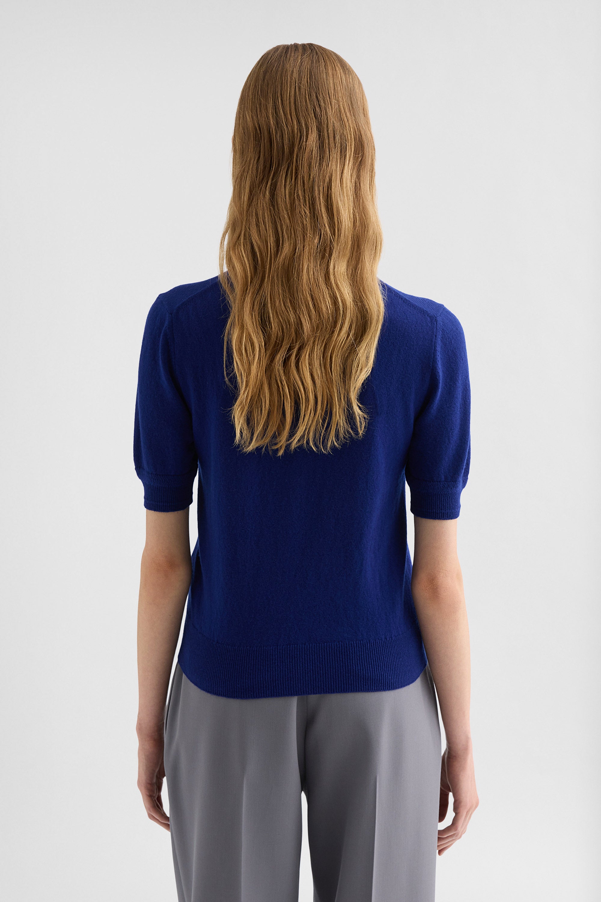 jil sander lightweight wool knit t-shirt for women
