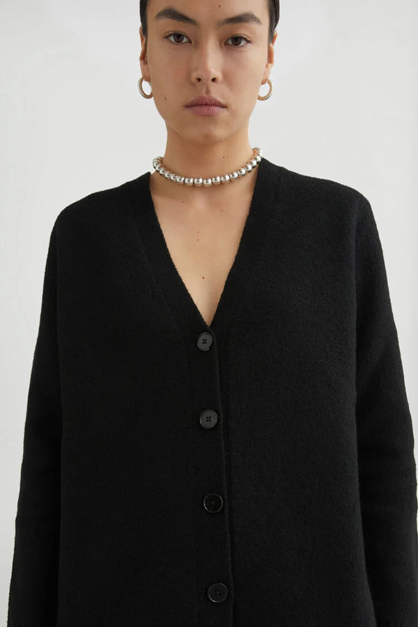 jil sander lightweight wool v-neck cardigan for women