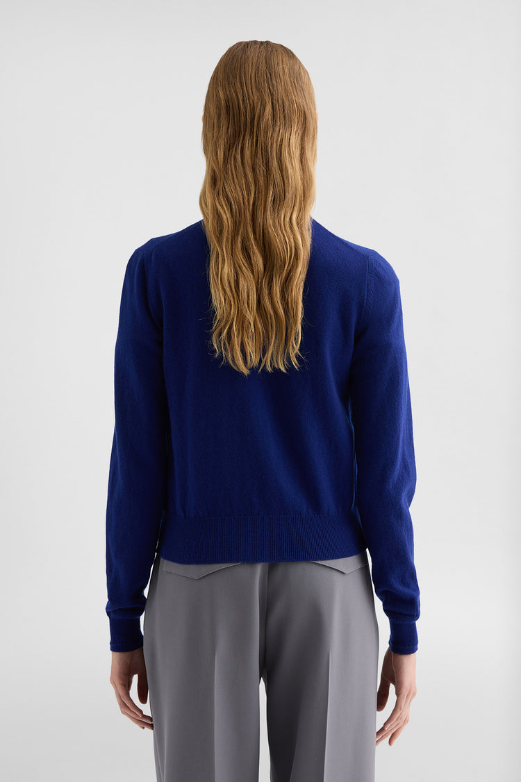 jil sander lightweight wool crew-neck cardigan for women