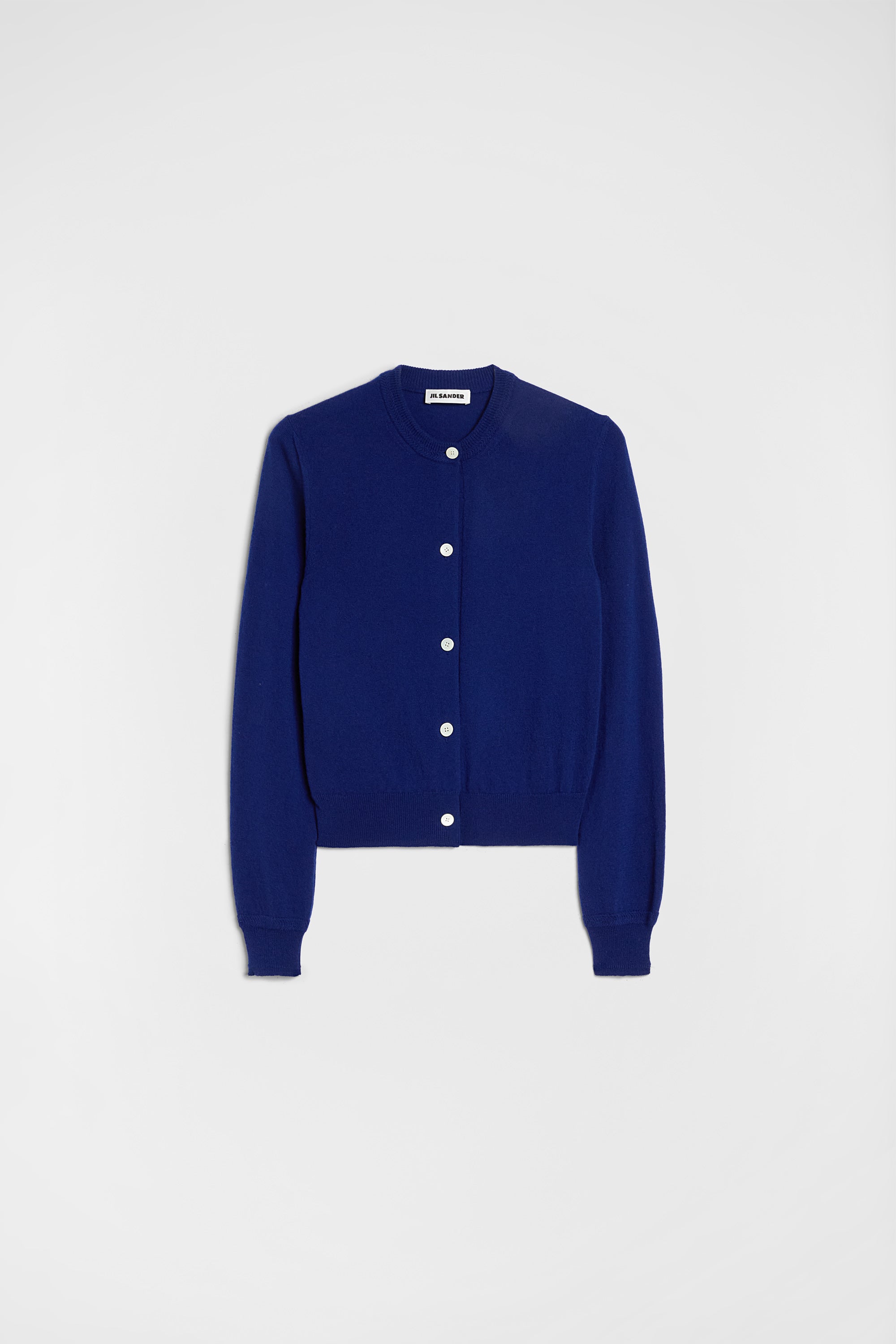 jil sander lightweight wool crew-neck cardigan for women