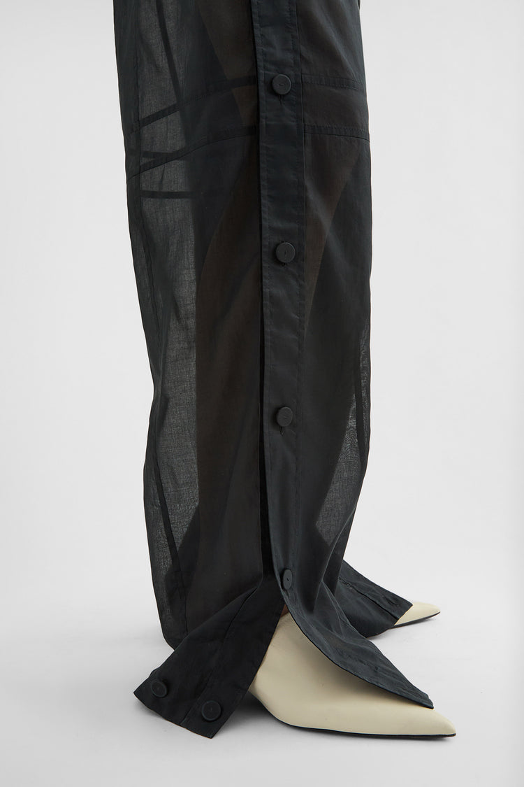 jil sander cotton muslin trousers for women