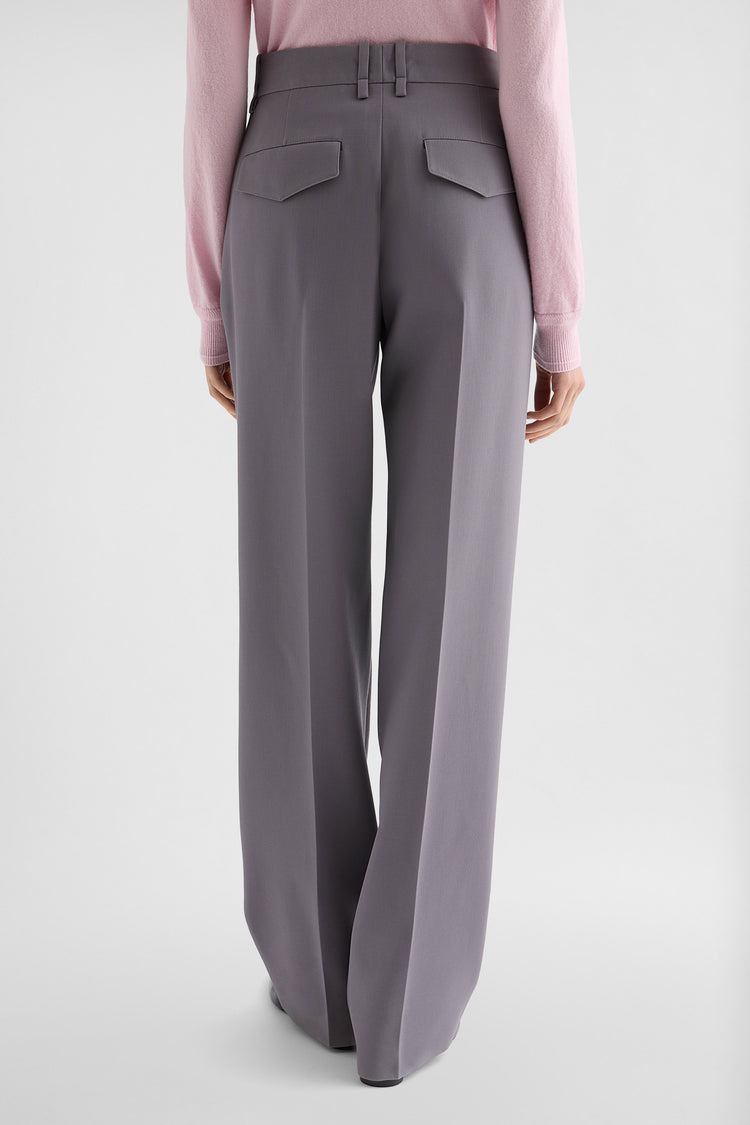 jil sander wool gabardine trousers for women