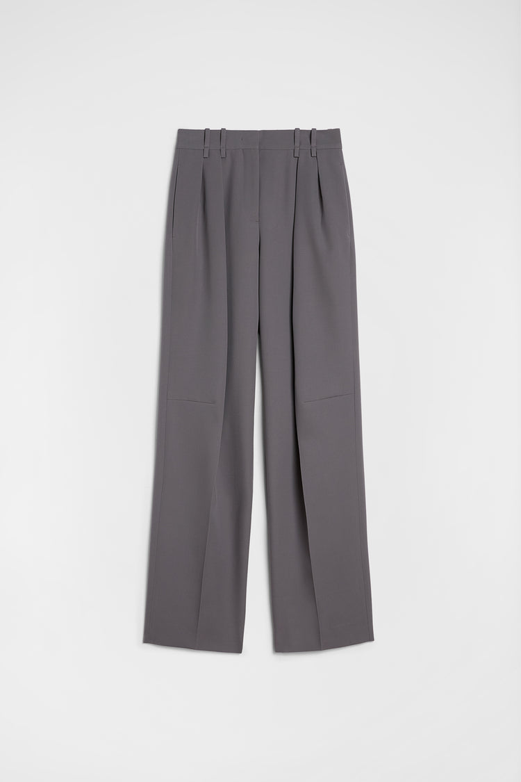 jil sander wool gabardine trousers for women