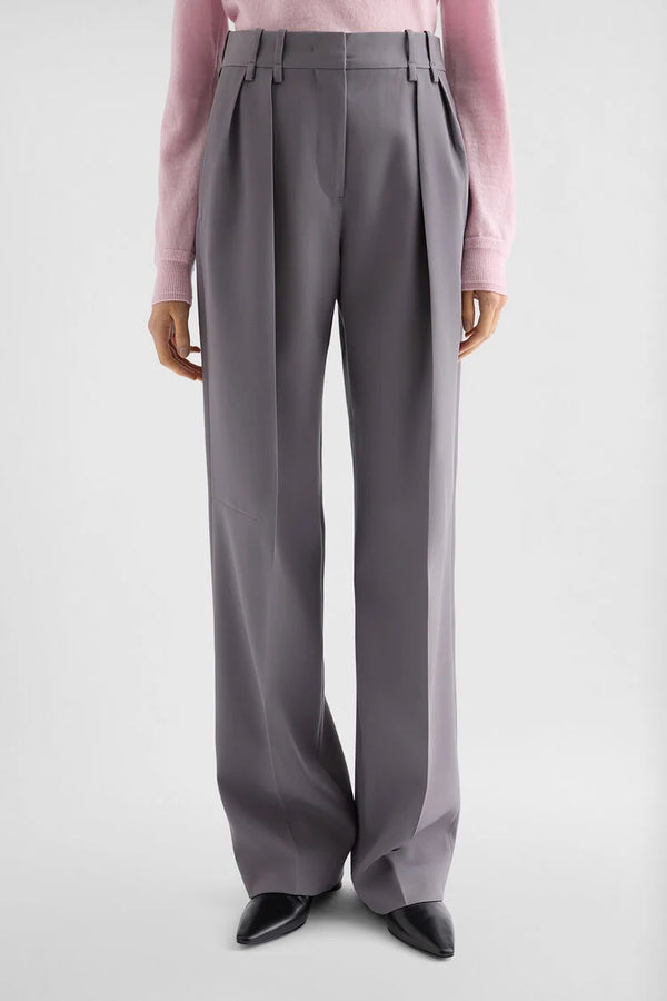 jil sander wool gabardine trousers for women
