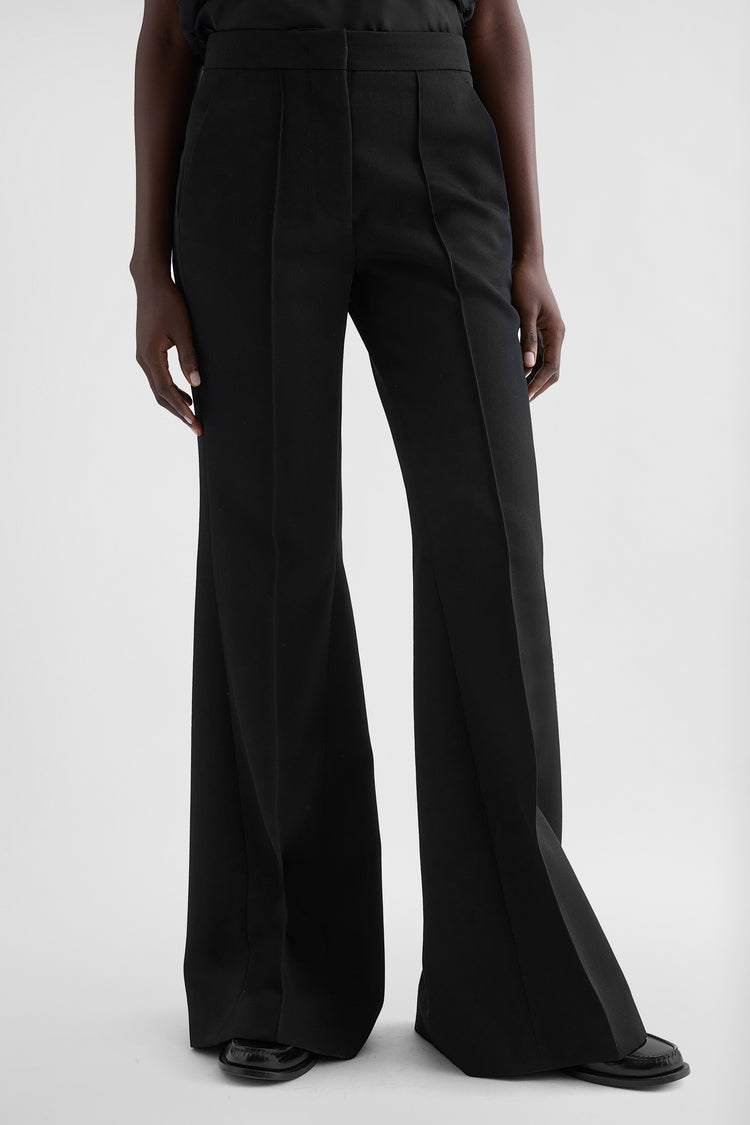 Wool Flared Trousers