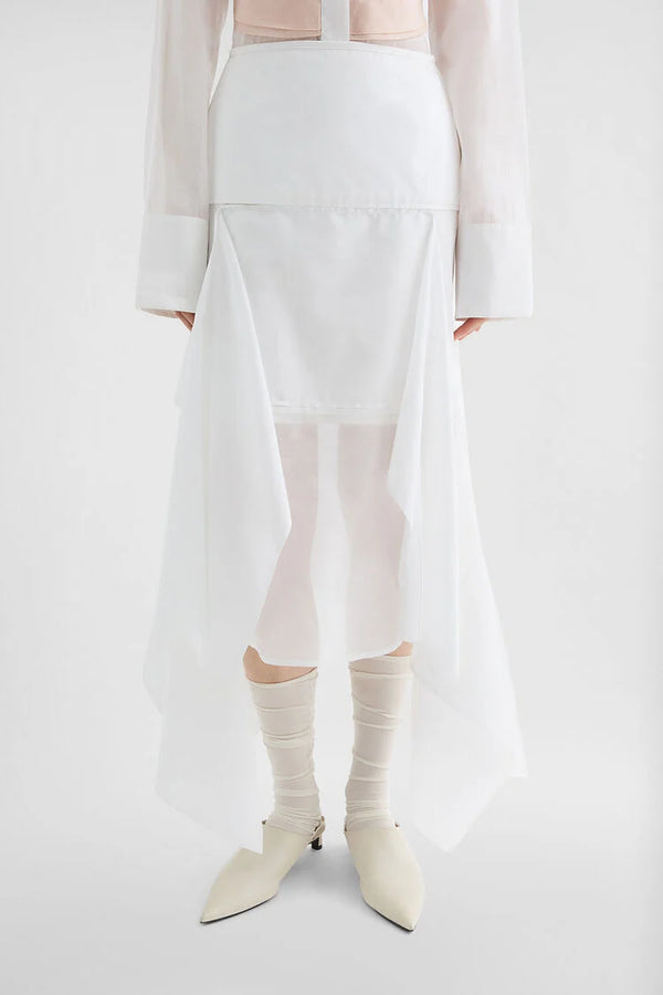 Cotton Muslin Panelled Skirt