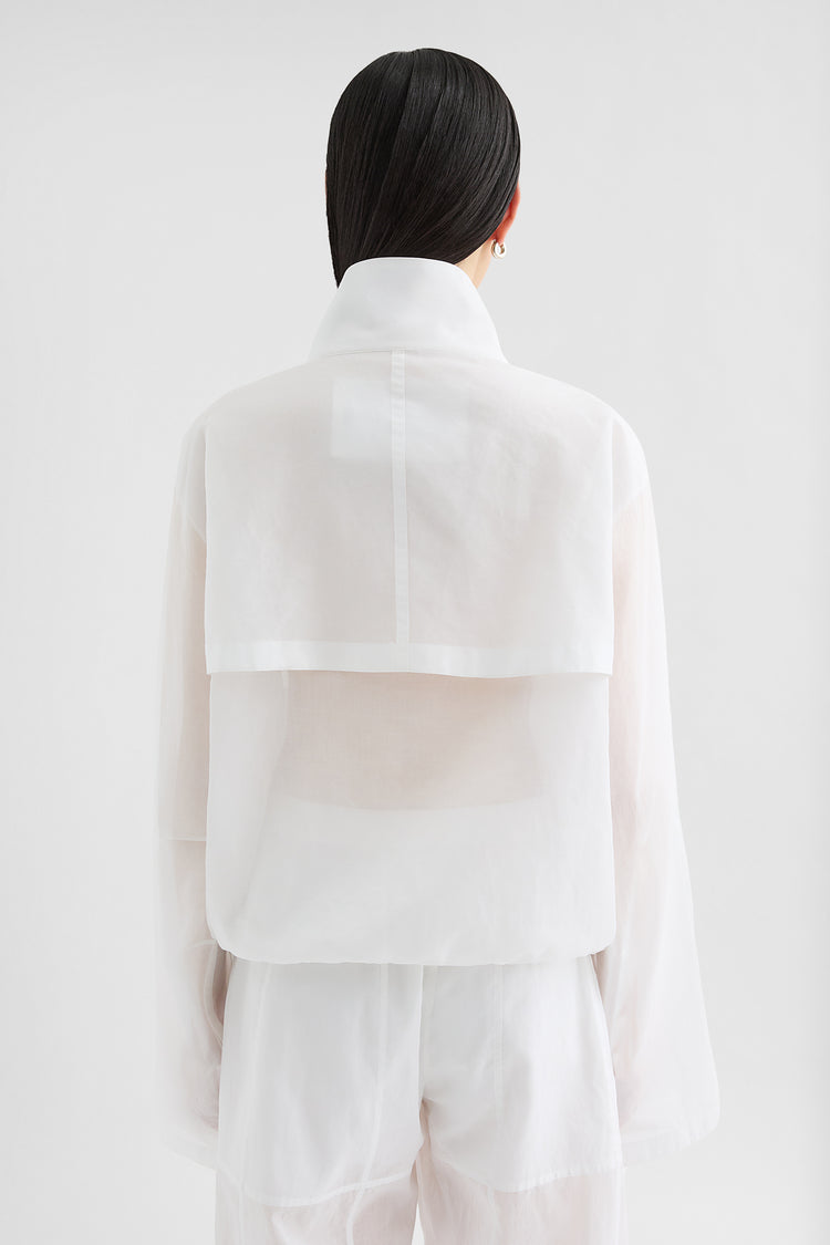 jil sander cotton muslin blouson for women