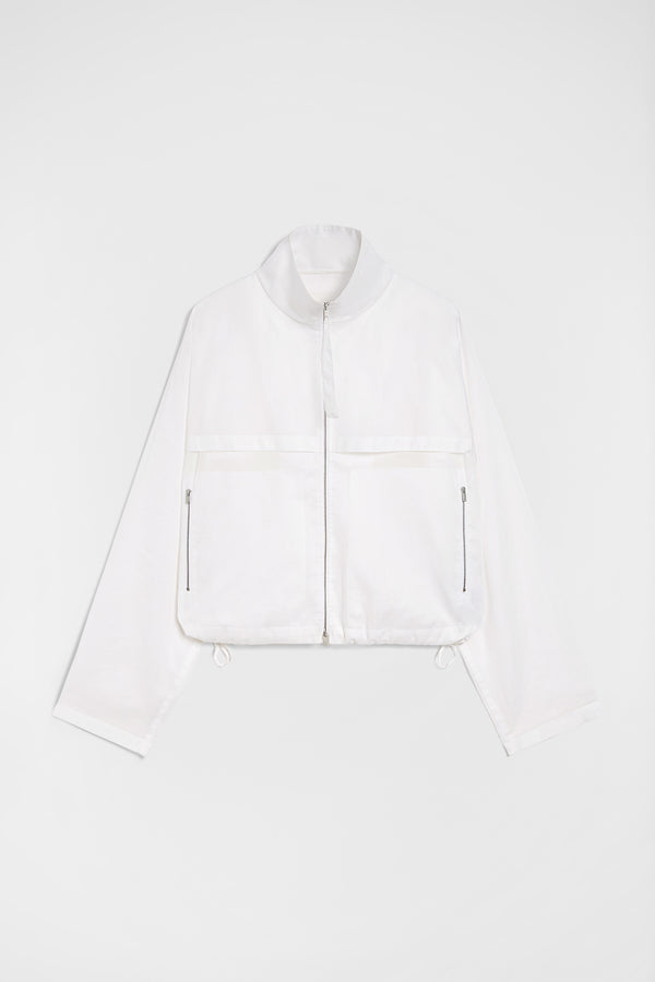 jil sander cotton muslin blouson for women