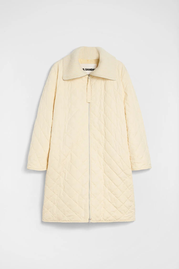 jil sander taffeta quilted down coat for women