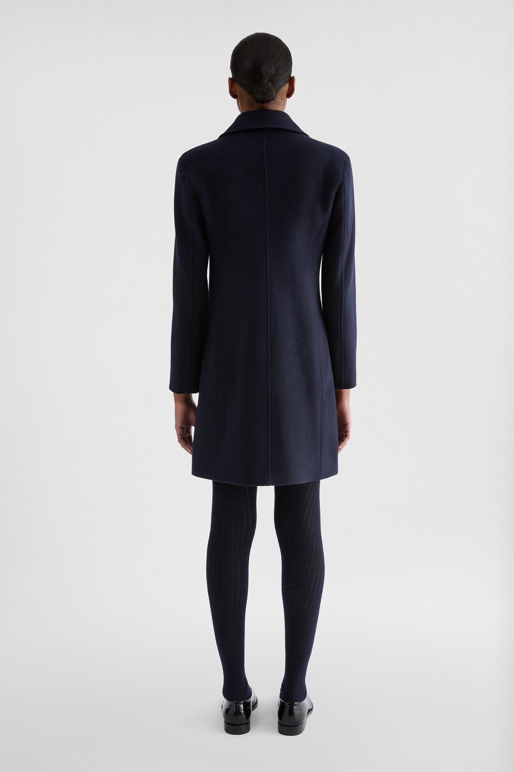 jil sander felt wool coat for women