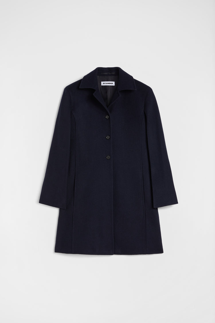 jil sander felt wool coat for women