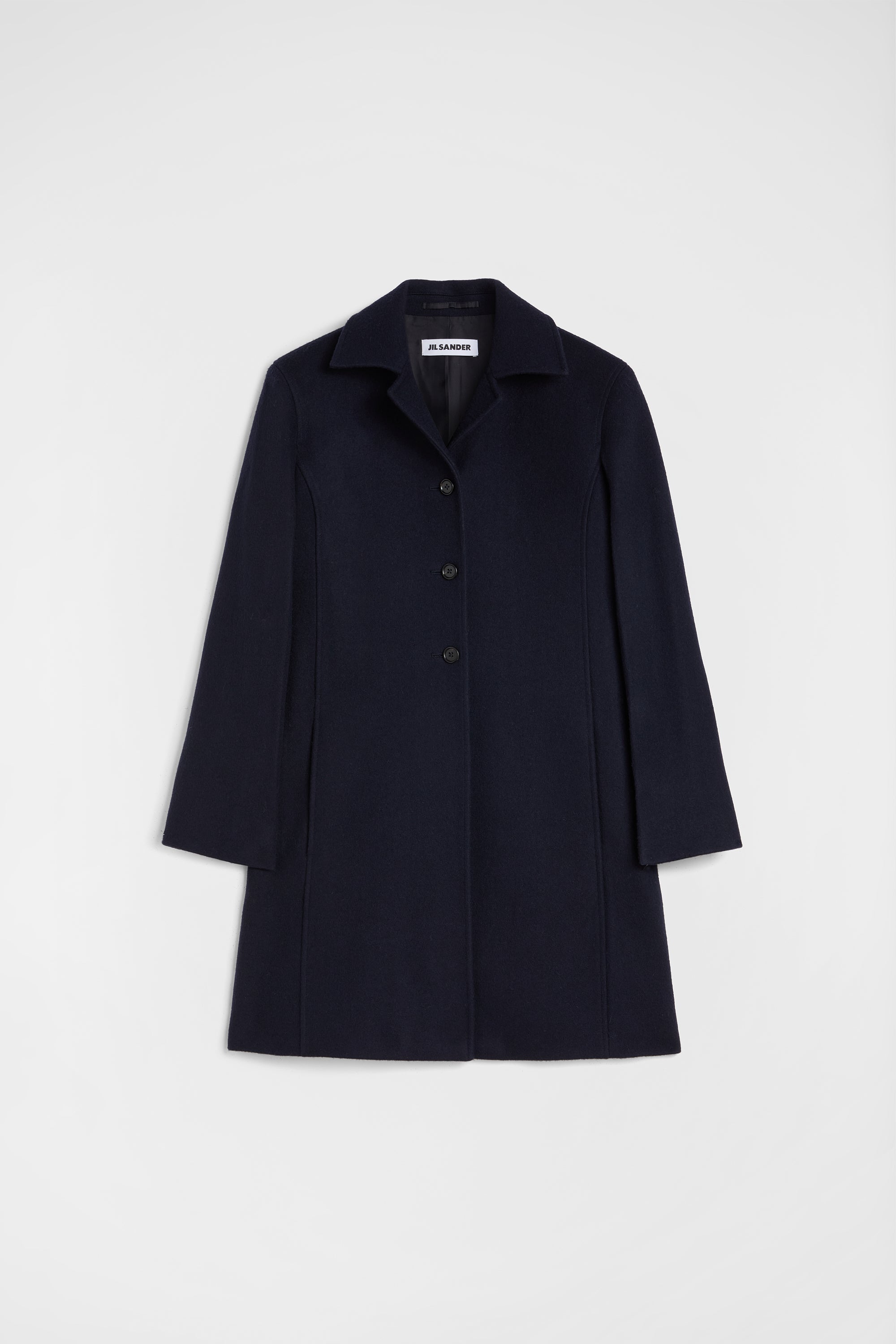 jil sander felt wool coat for women
