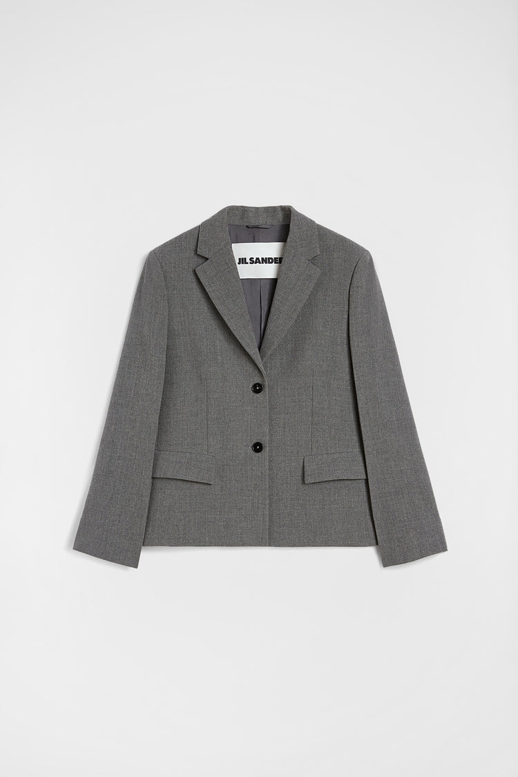 jil sander wool canvas tailored jacket for women