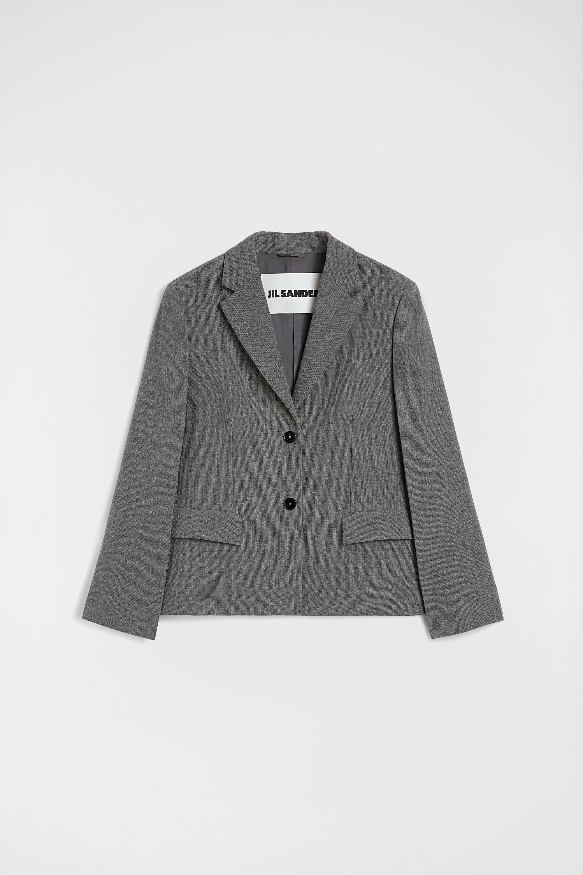 jil sander wool canvas tailored jacket for women
