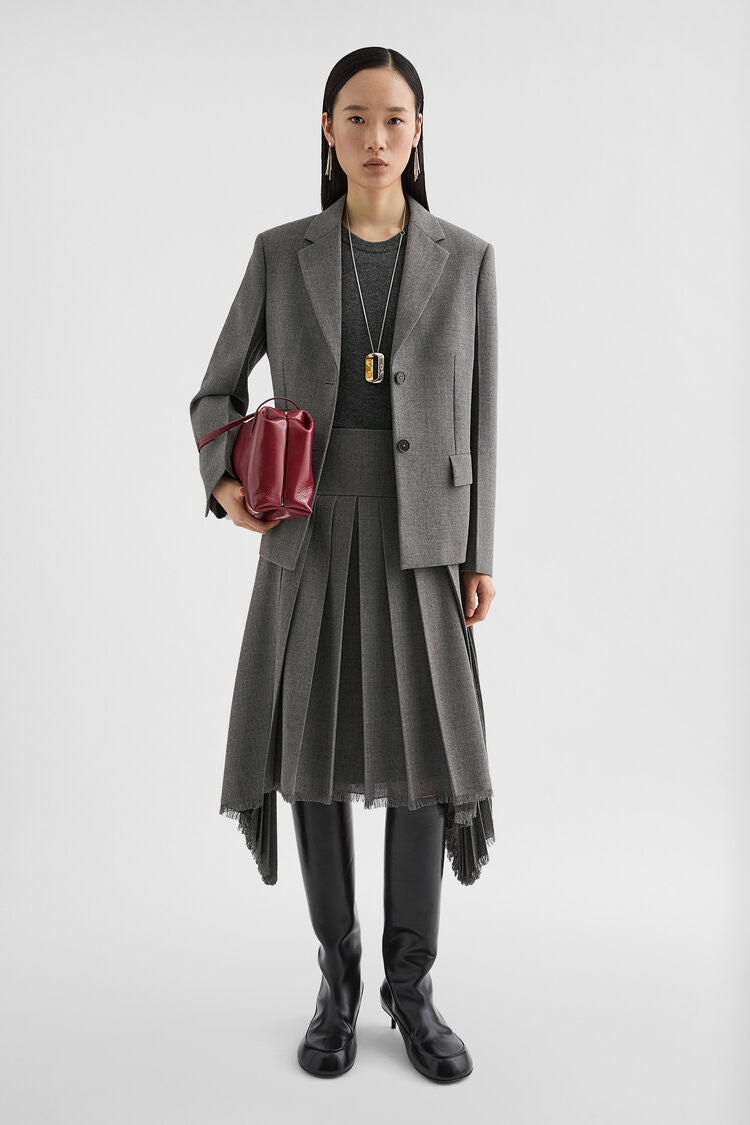 Wool Canvas Tailored Jacket