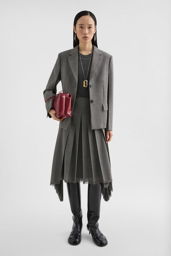 Wool Canvas Tailored Jacket