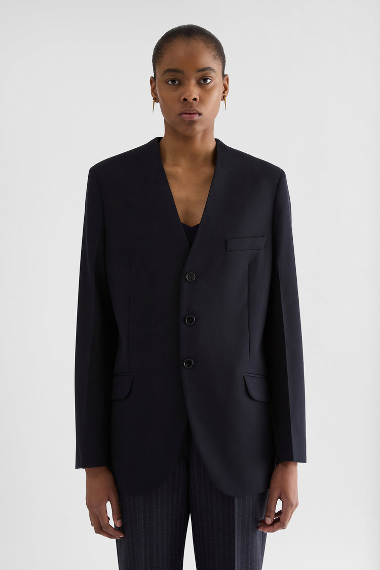 جيل ساندر wool gabardine tailored jacket لـ النساء