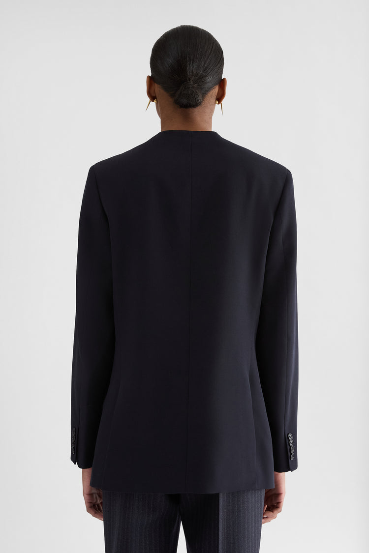 جيل ساندر wool gabardine tailored jacket لـ النساء