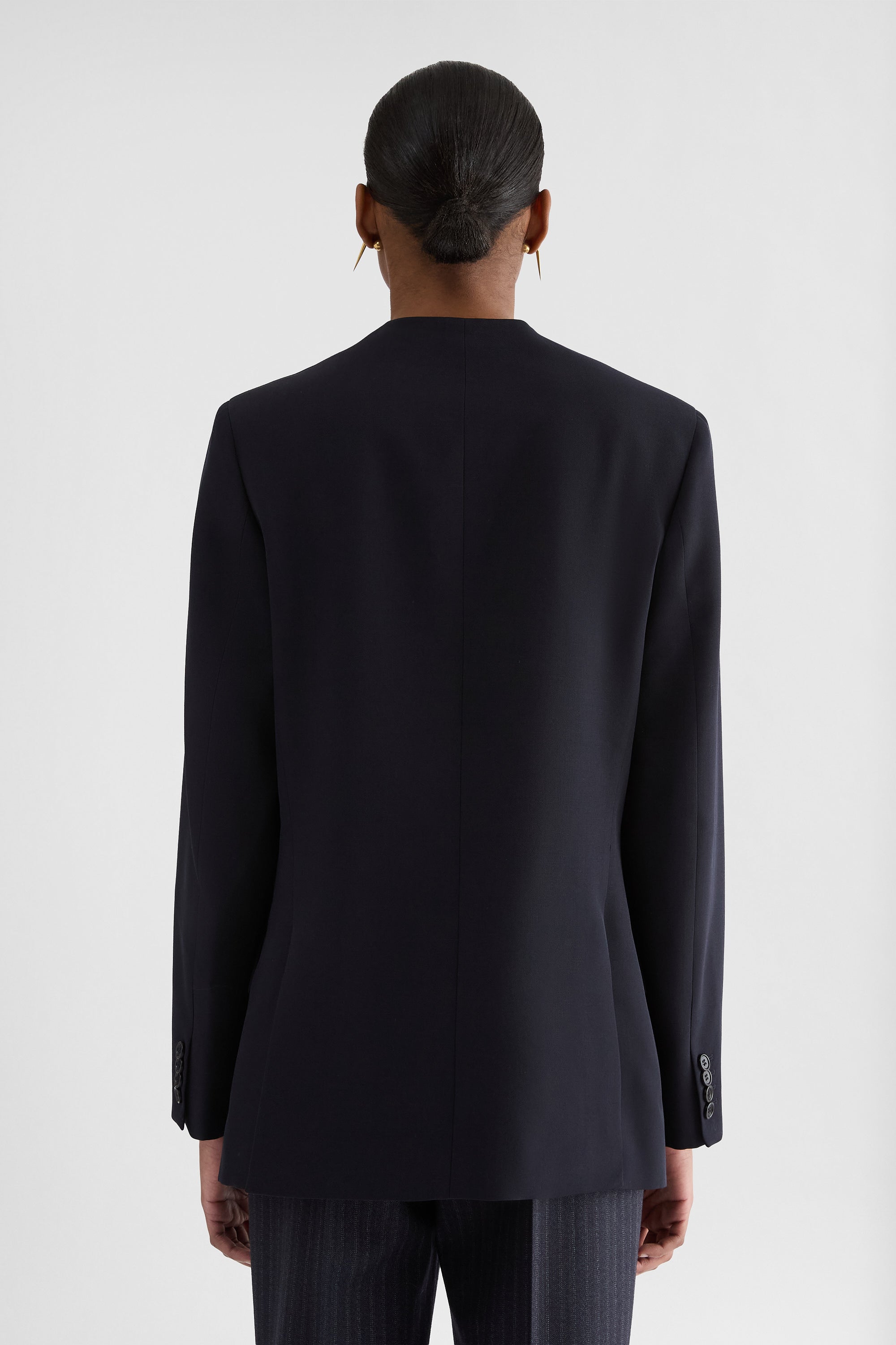 جيل ساندر wool gabardine tailored jacket لـ النساء