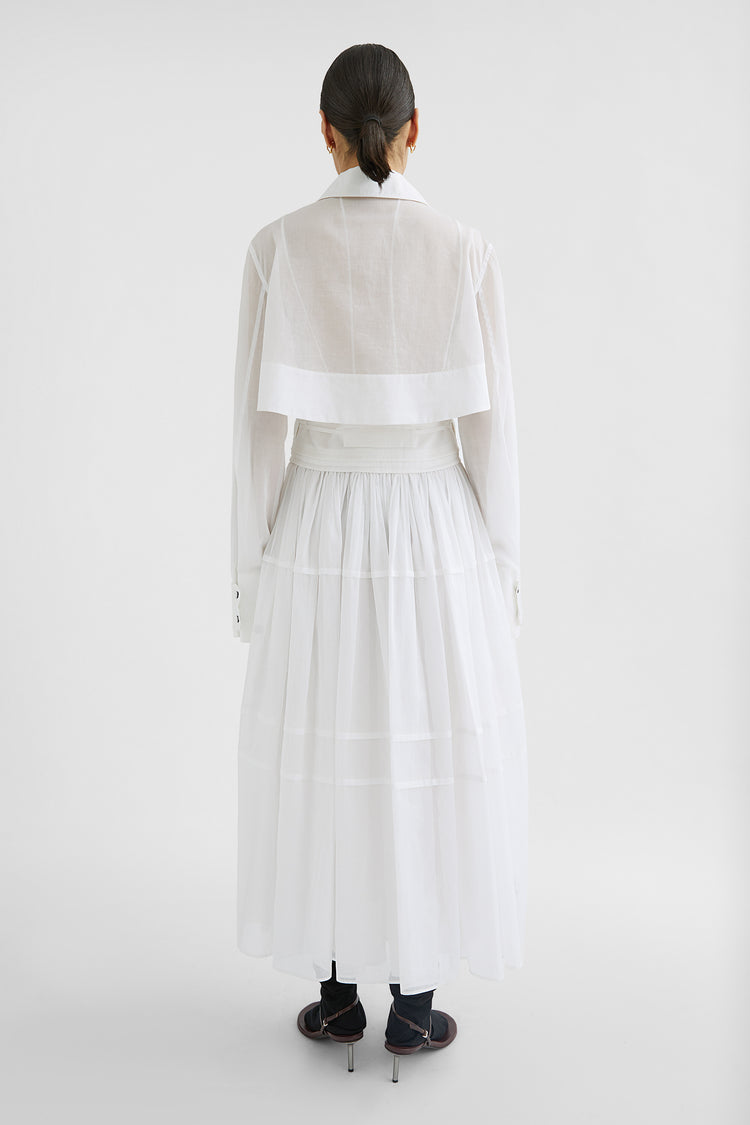 jil sander cotton muslin shirt dress for women