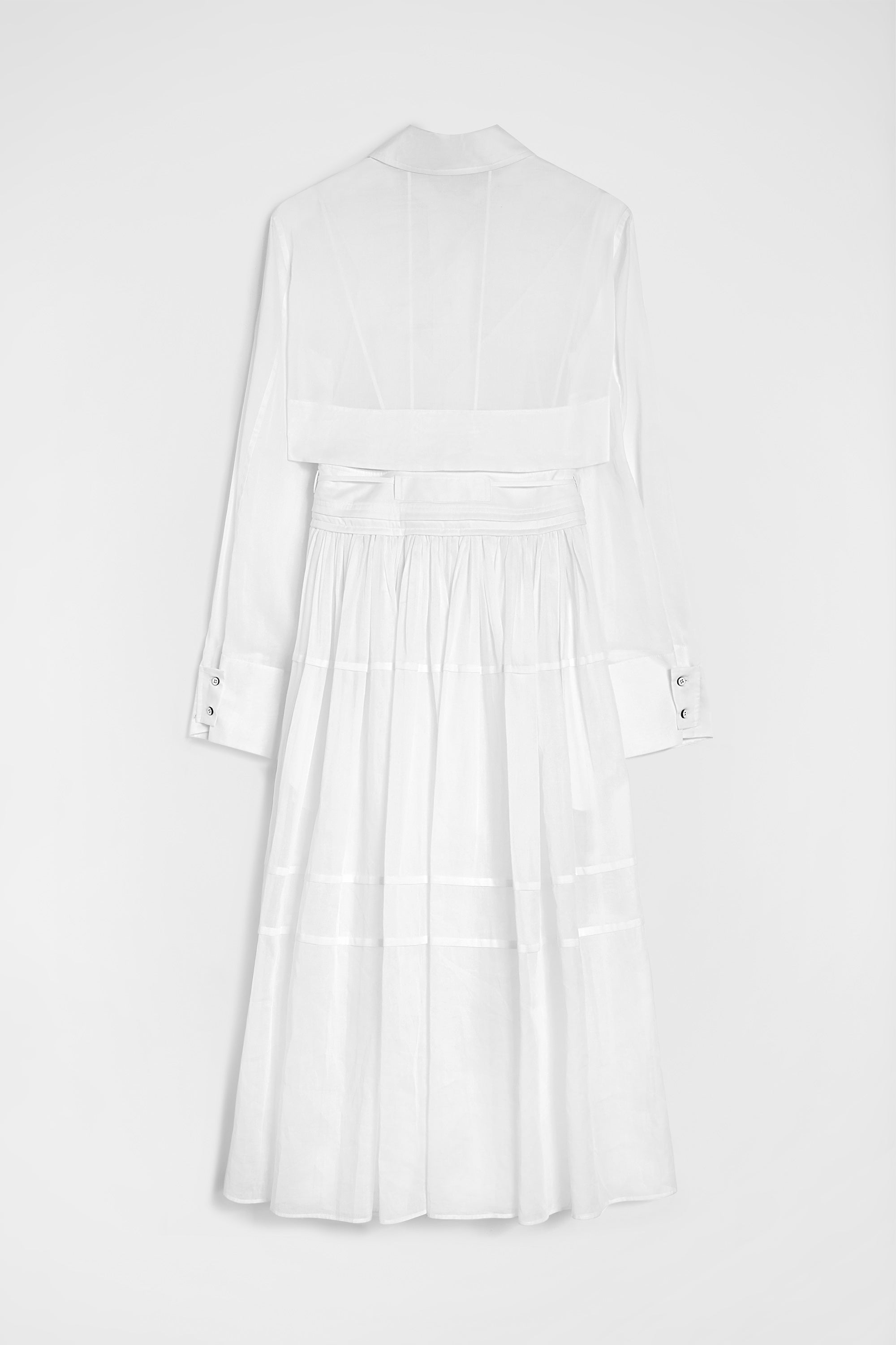 jil sander cotton muslin shirt dress for women