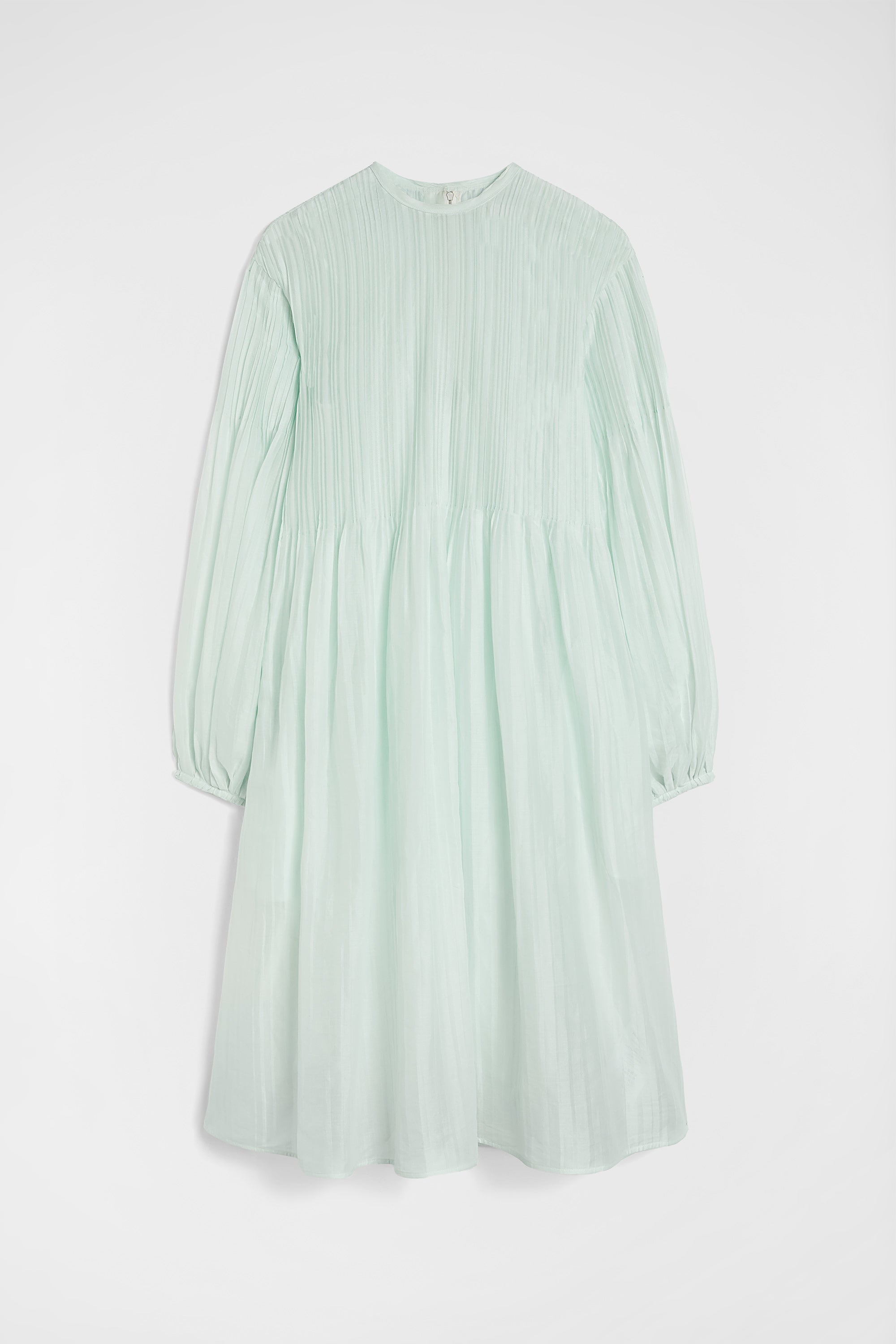 jil sander cotton muslin pleated dress for women