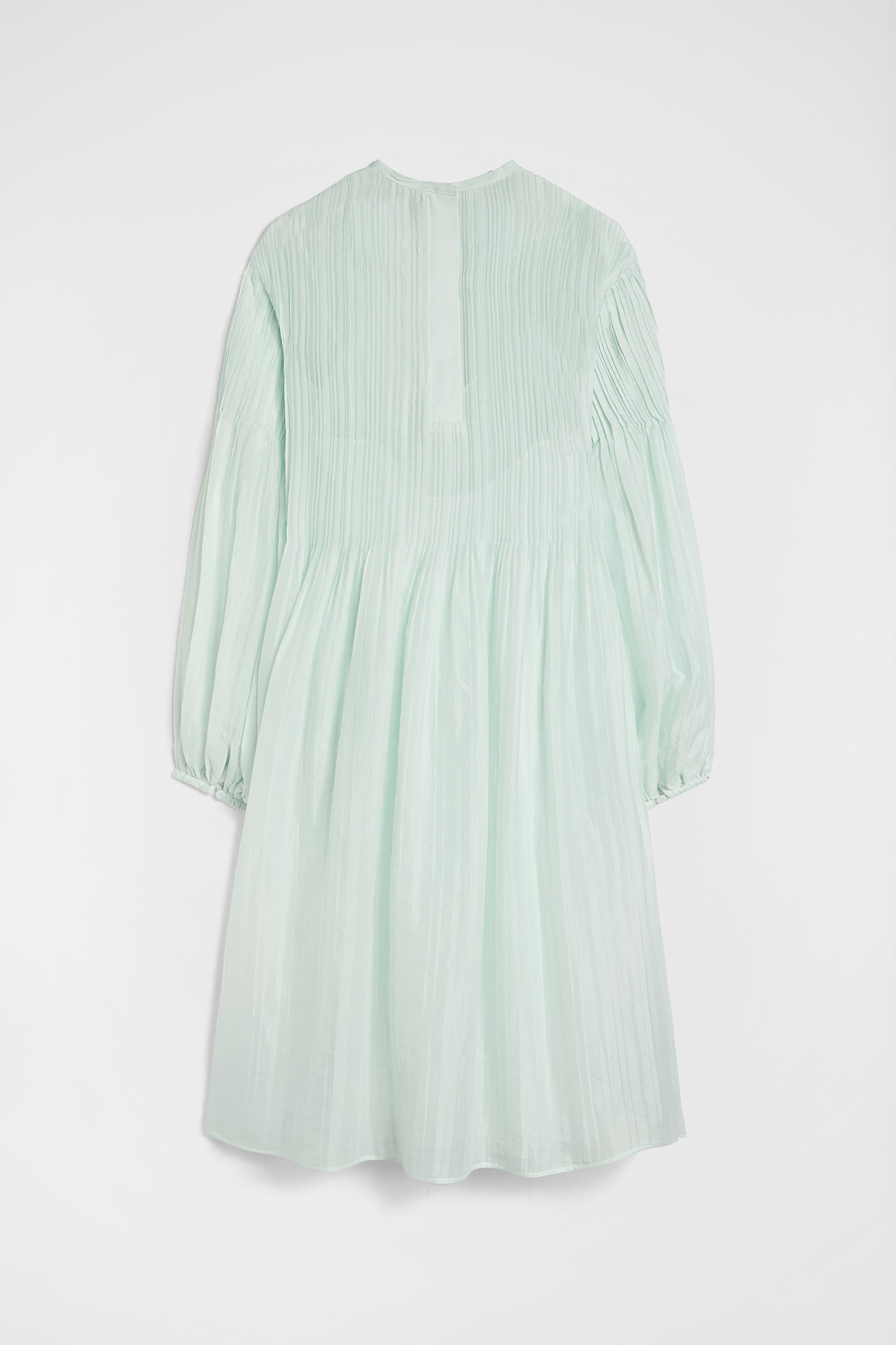 jil sander cotton muslin pleated dress for women