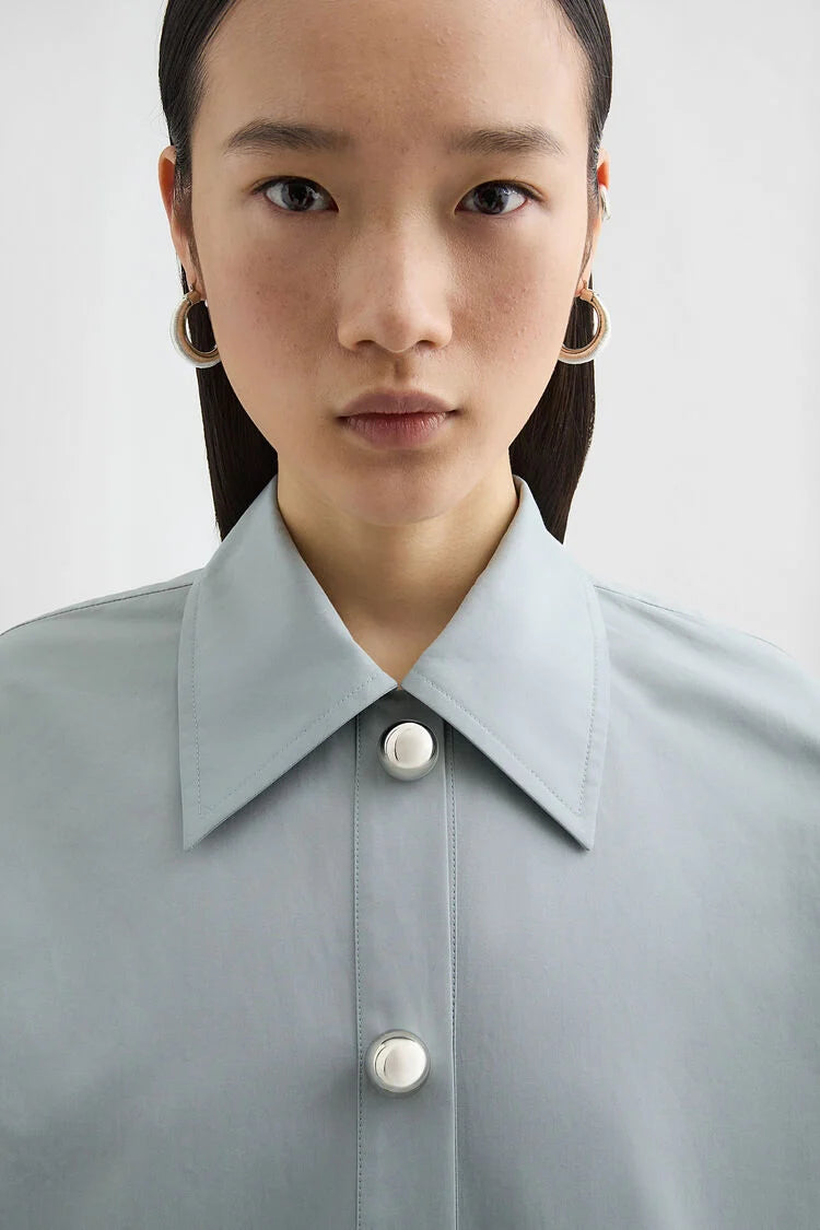 Cotton Poplin Polo Dress