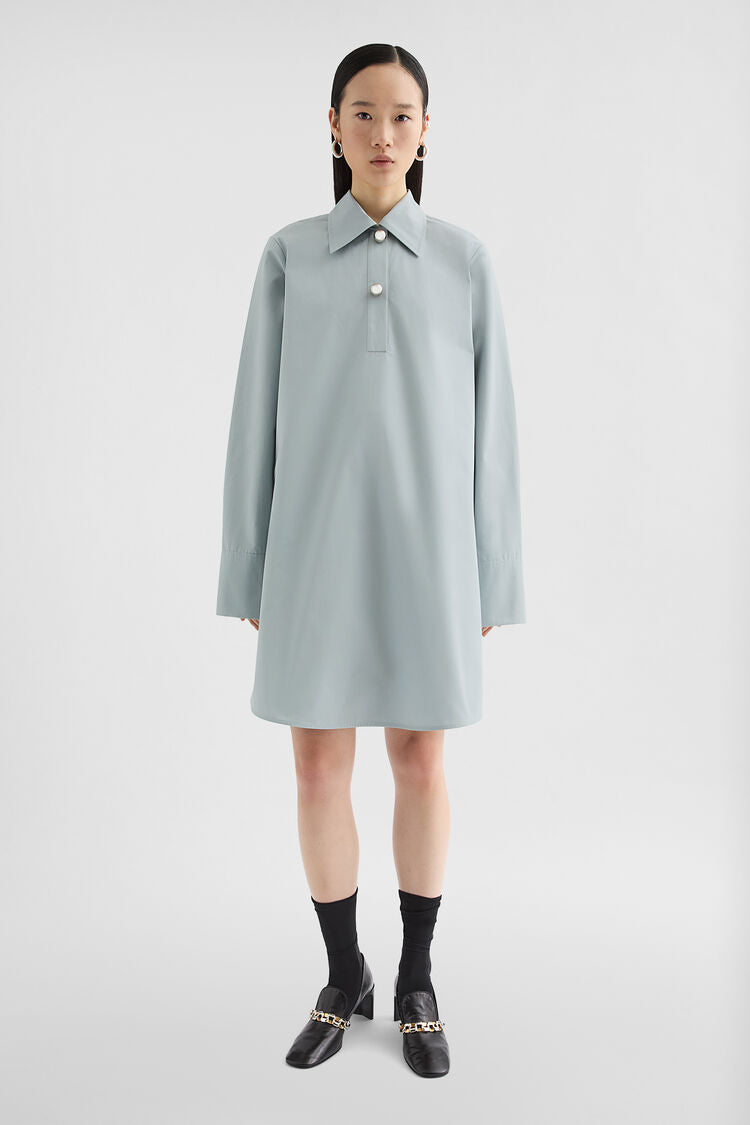 Cotton Poplin Polo Dress