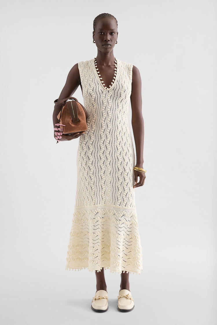 jil sander cotton knit dress for women