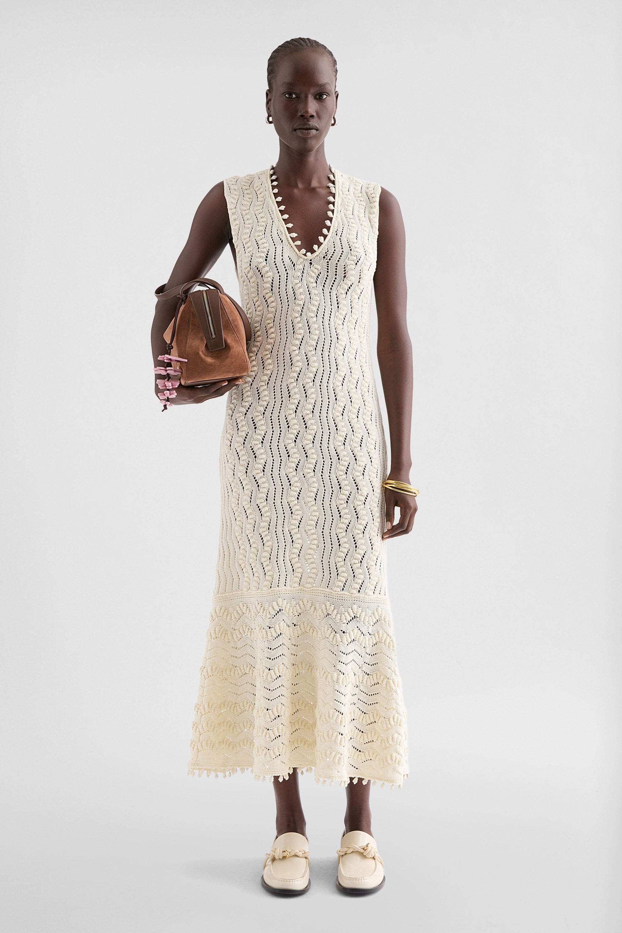 jil sander cotton knit dress for women