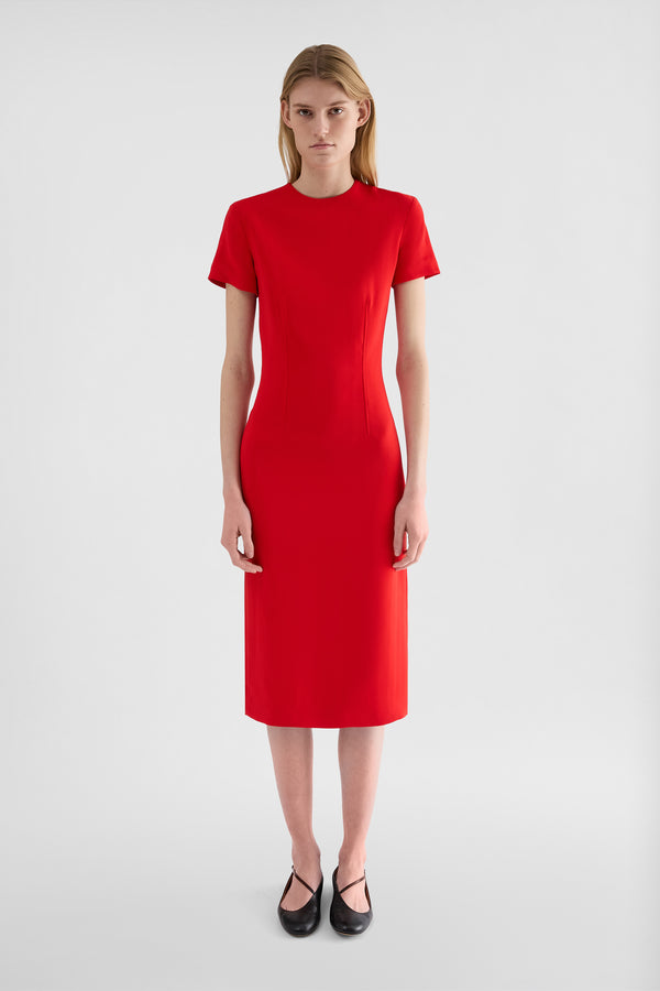 جيل ساندر cady crew-neck dress لـ النساء