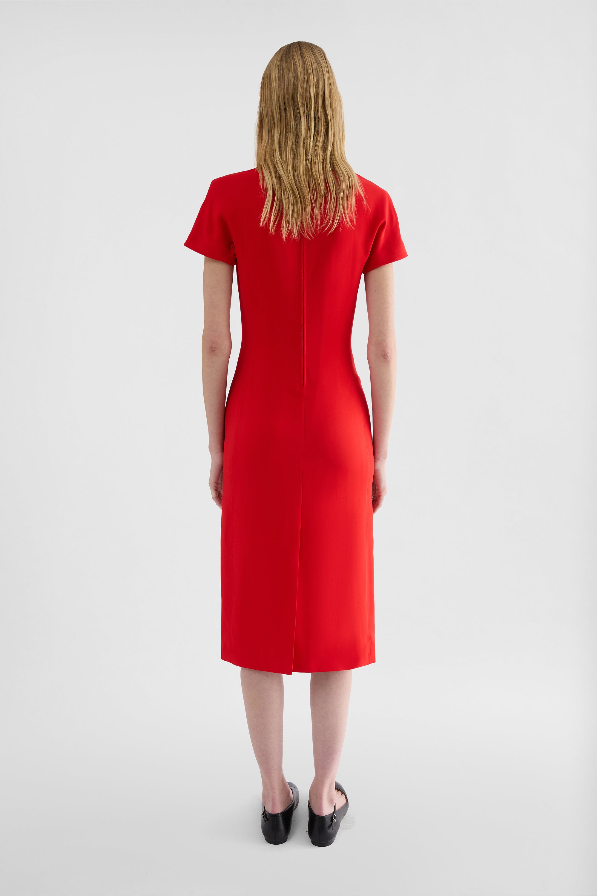 جيل ساندر cady crew-neck dress لـ النساء