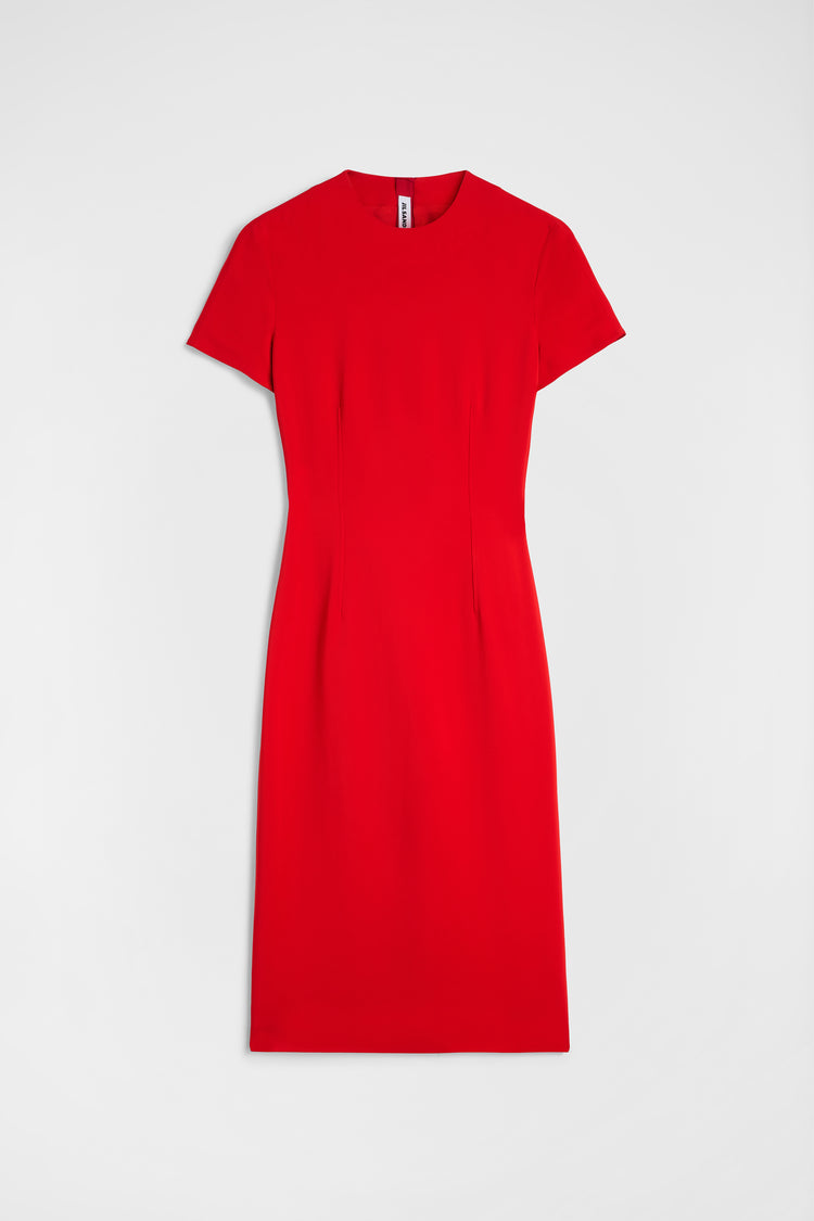 جيل ساندر cady crew-neck dress لـ النساء