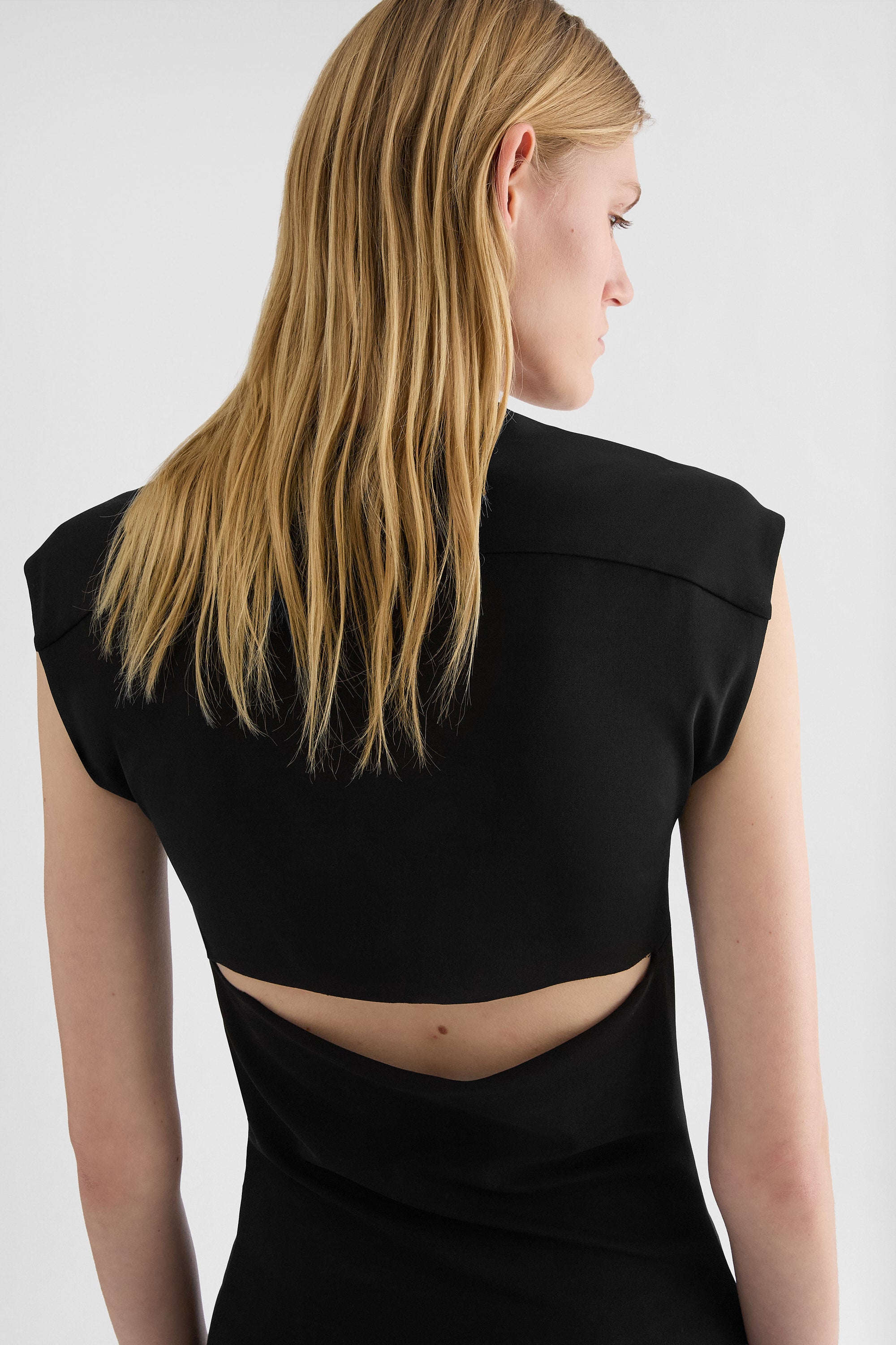 جيل ساندر lightweight viscose crew-neck dress لـ النساء