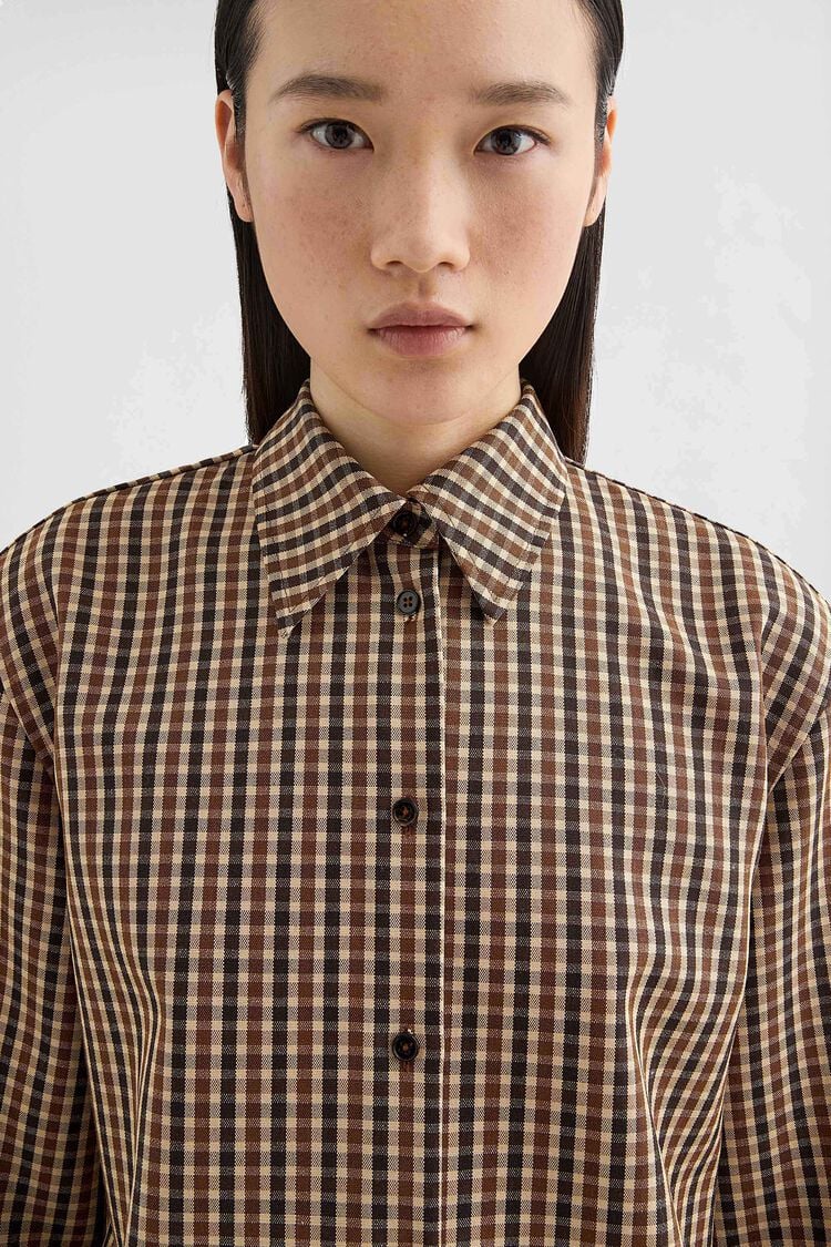 Wool Canvas Printed Shirt