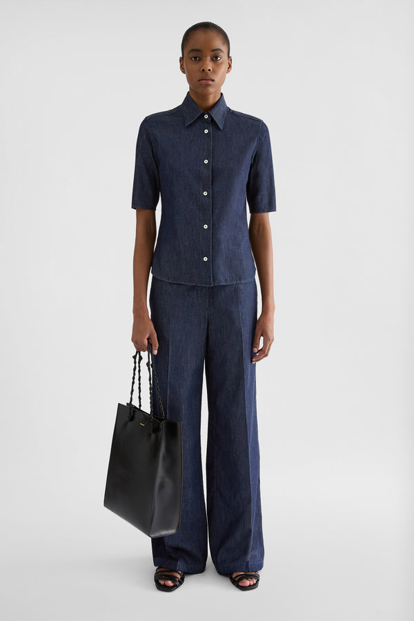 جيل ساندر cotton chambray shirt لـ النساء