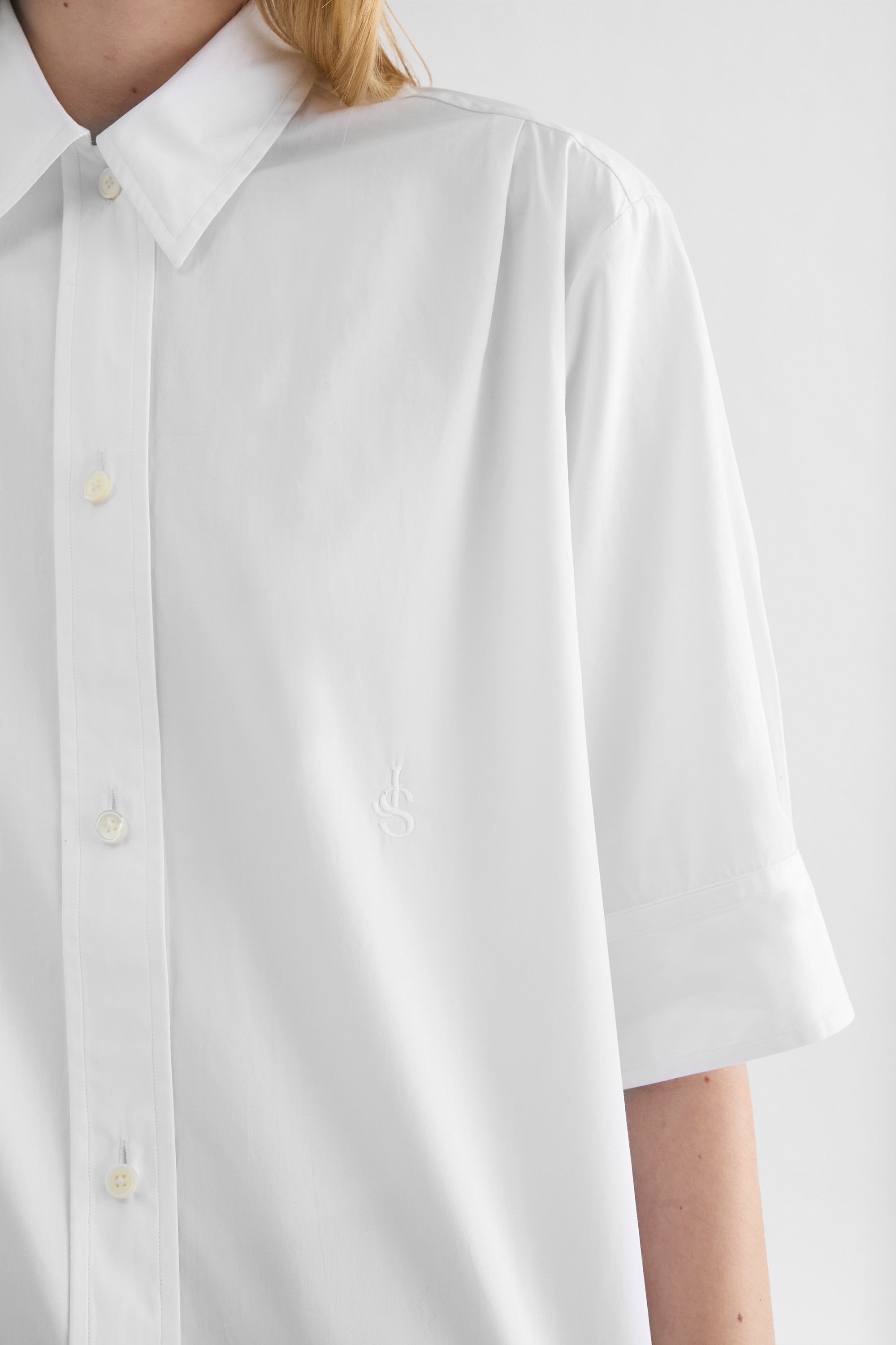 jil sander lightweight cotton poplin shirt for women