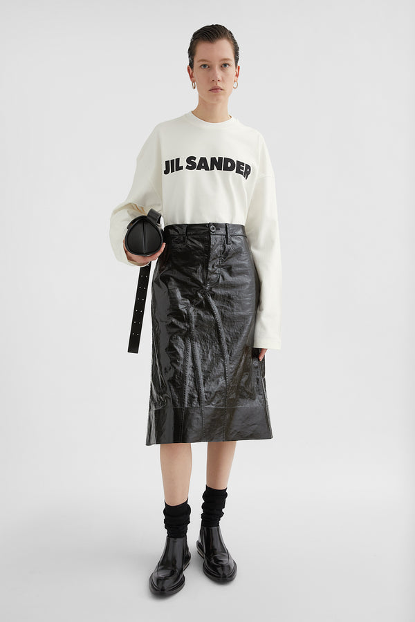 jil sander logo t-shirt for women