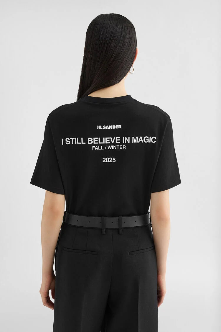 تي شيرت قطن برقبة دائرية