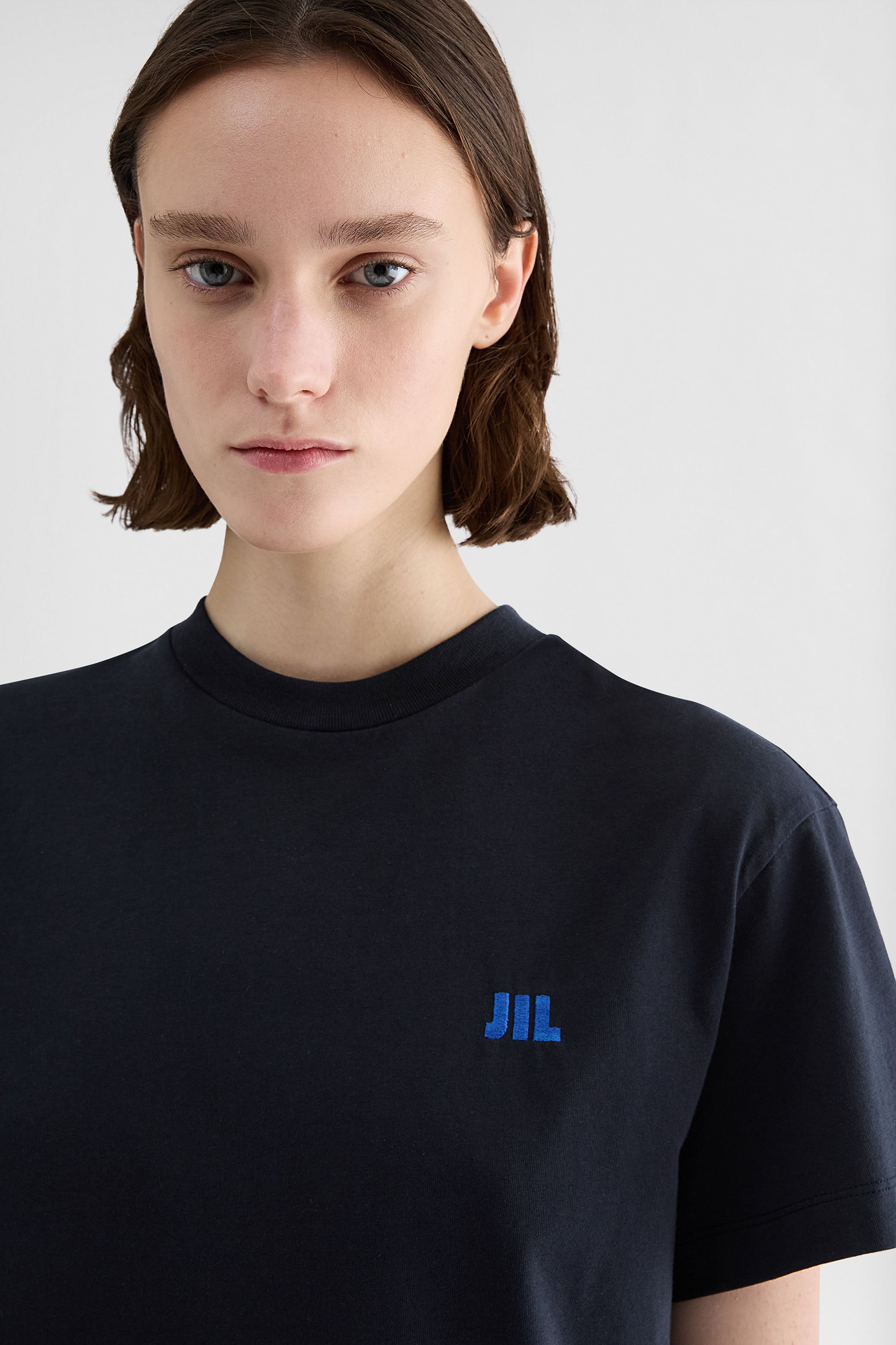 جيل ساندر cotton crew-neck t-shirt لـ النساء