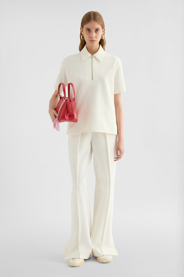 jil sander cotton blend polo t-shirt for women