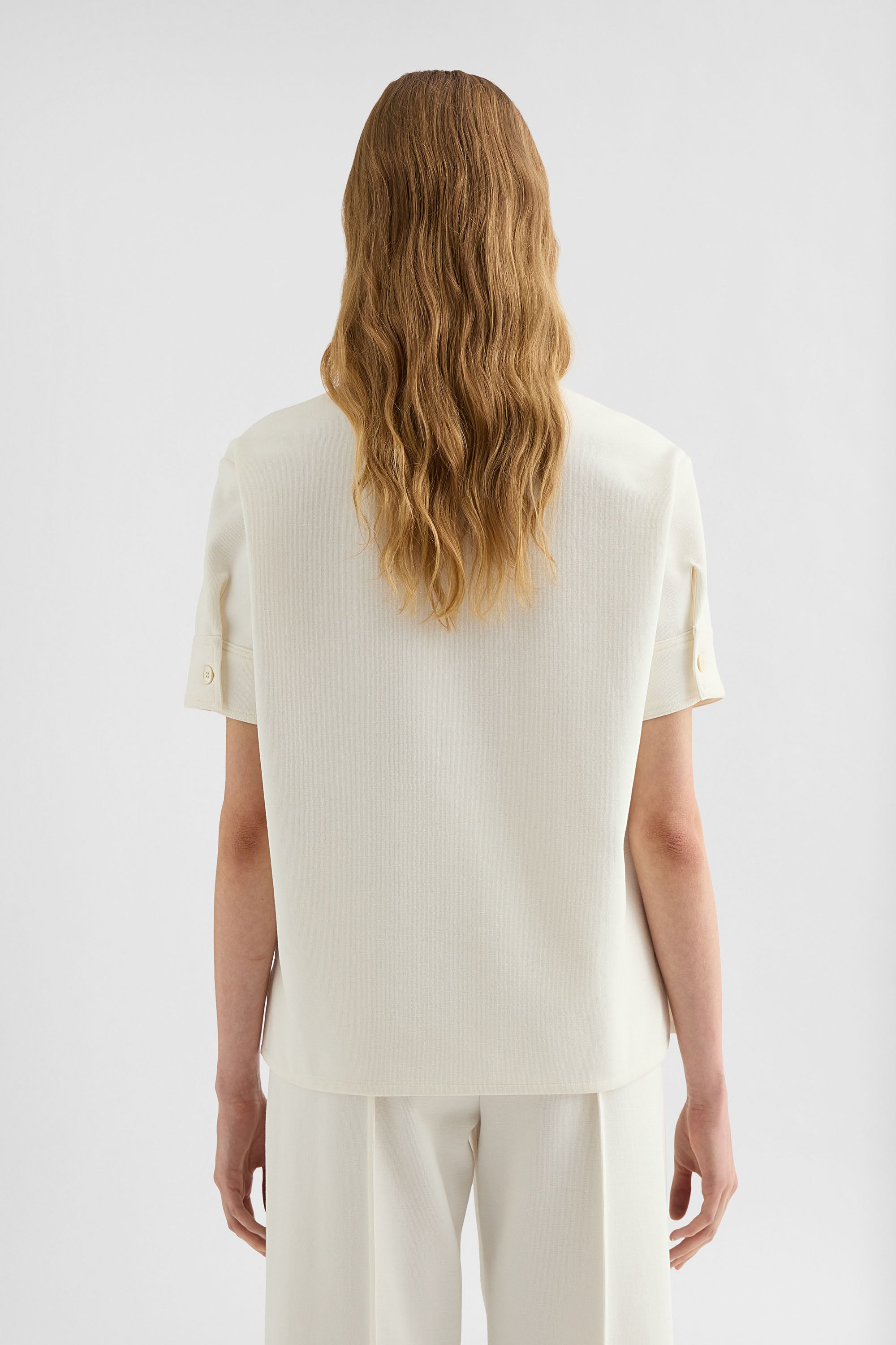 jil sander cotton blend polo t-shirt for women