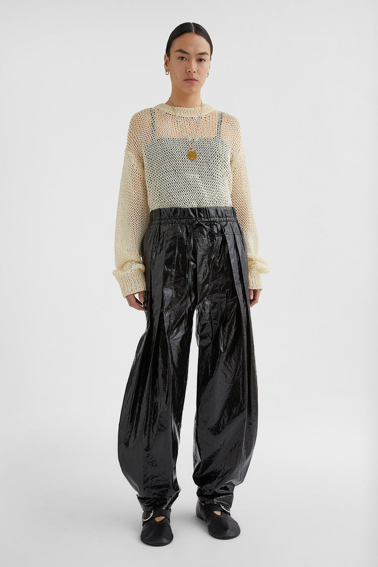 Silk Crew-Neck Sweater