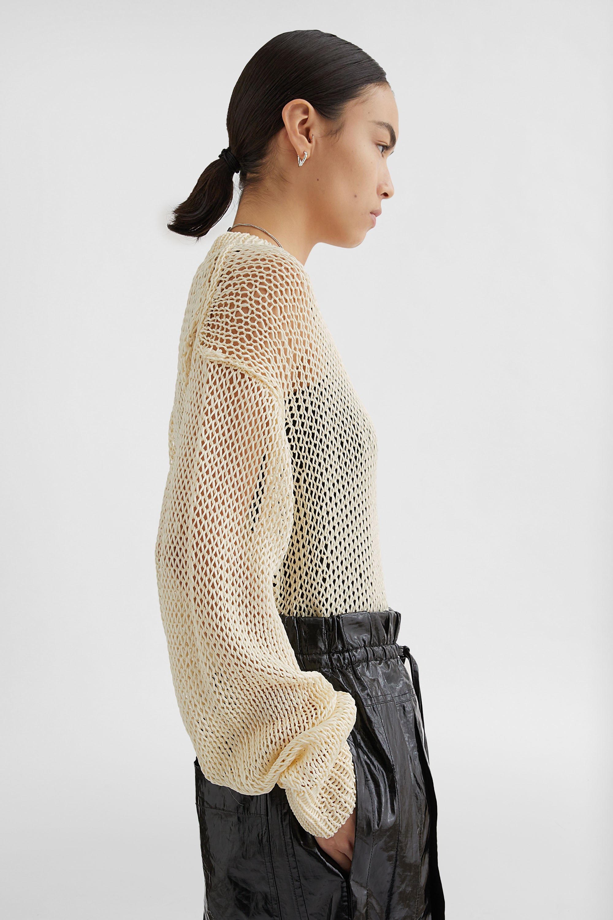 Silk Crew-Neck Sweater